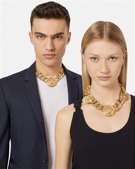 versace sold black medusa necktie|versace medusa necklace women's.